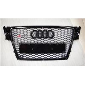 B8 RS4 In Glossy Black Grille With ABS High Quality