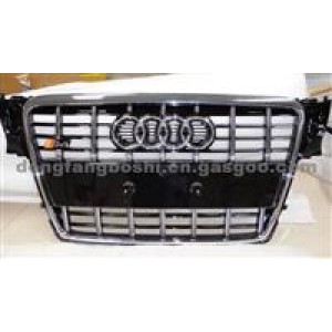 Excellent front grille of Audi A4 S4 B8, 8K0853651, black grille, chrome frame, chrome rings.