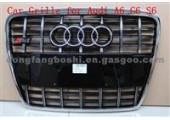 Front Grille For Audi A6 2012+ S6 For Audi A6 C7 S6 Mesh Grille ABS Chrome