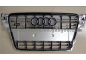 Silver Mesh Grille With Black Ring For Audi A4 S4 B8 2008-2012